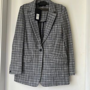 Rag N Bone Ames checked cotton-blend tweed blazer